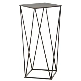 Sellette design en métal noir