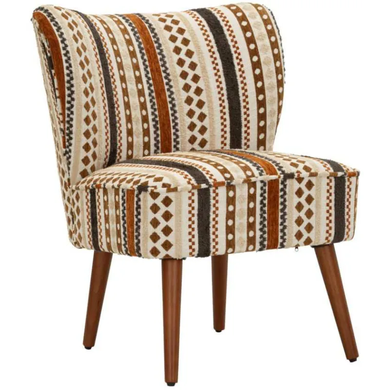 Fauteuil en tissu Ethnic 65 x 68 x 80 cm