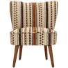 Fauteuil en tissu Ethnic 65 x 68 x 80 cm