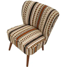 Fauteuil en tissu Ethnic 65 x 68 x 80 cm