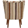 Fauteuil en tissu Ethnic 65 x 68 x 80 cm