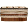 Banc ovale en tissu Etnic 82 x 40 x 40 cm