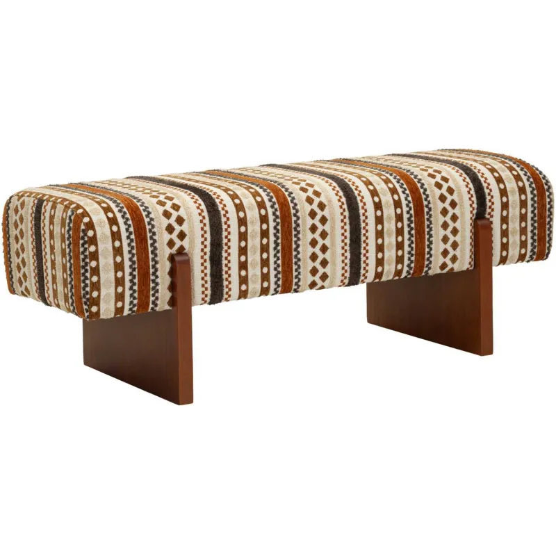 Banc en tissu Etnic 120.5 x 45 x 43 cm
