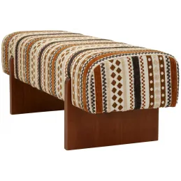 Banc en tissu Etnic 120.5 x 45 x 43 cm