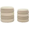 Pouf en tissu 2 en 1 Nordic (Set de 2)