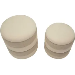 Pouf en tissu 2 en 1 Nordic (Set de 2)