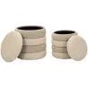 Pouf en tissu 2 en 1 Nordic (Set de 2)