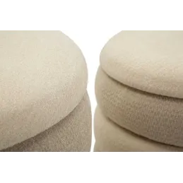 Pouf en tissu 2 en 1 Nordic (Set de 2)