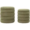 Pouf en tissu 2 en 1 Nordic (Set de 2)
