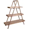 Etagère pliante en bois patiné