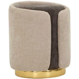 Pouf en tissu Two-Tone 40 x 50 cm