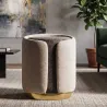 Pouf en tissu Two-Tone 40 x 50 cm