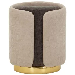 Pouf en tissu Two-Tone 40 x 50 cm