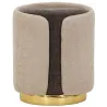 Pouf en tissu Two-Tone 40 x 50 cm