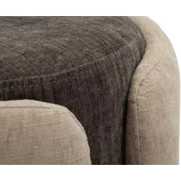 Pouf en tissu Two-Tone 40 x 50 cm