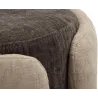 Pouf en tissu Two-Tone 40 x 50 cm
