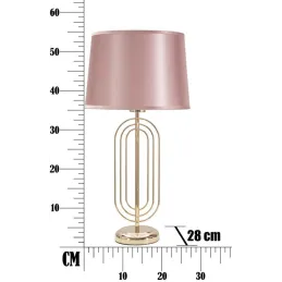 Lampe à poser en métal Krista 28 x 55 cm