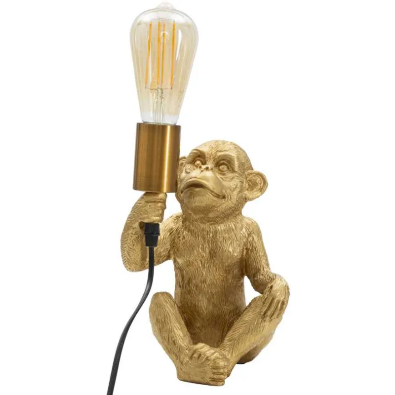 Lampe à poser en métal Monkey 17 x 14.5 x 25 cm