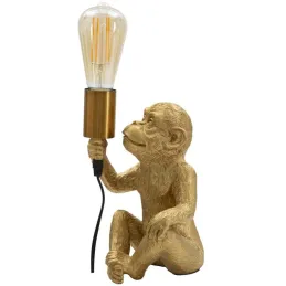Lampe à poser en métal Monkey 17 x 14.5 x 25 cm