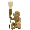 Lampe à poser en métal Monkey 17 x 14.5 x 25 cm