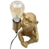 Lampe à poser en métal Monkey 17 x 14.5 x 25 cm