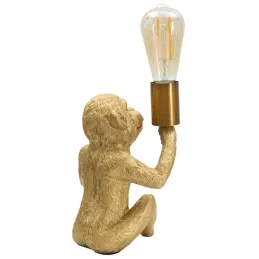 Lampe à poser en métal Monkey 17 x 14.5 x 25 cm