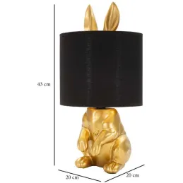 Lampe à poser en métal Rabbit 20 x 43 cm