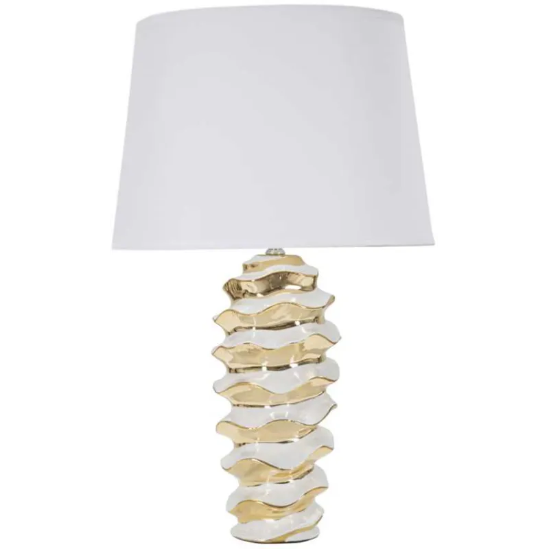 Lampe à poser en céramique et métal Glam