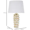 Lampe à poser en céramique et métal Glam