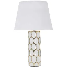 Lampe à poser en céramique et métal Glam