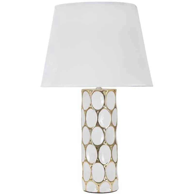 Lampe à poser en céramique et métal Glam