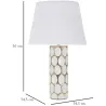 Lampe à poser en céramique et métal Glam