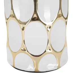 Lampe à poser en céramique et métal Glam