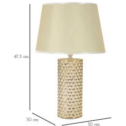 Lampe à poser en céramique et métal Glam