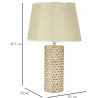 Lampe à poser en céramique et métal Glam