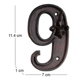 Numéro de maison en fonte