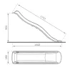 Glissière de toboggan avec vague en PEHD Tweeb 175 cm