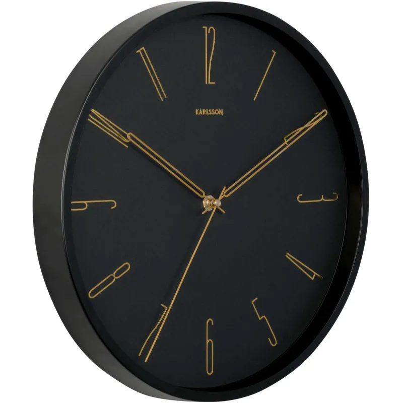 Horloge murale en métal Belle Numbers