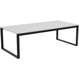 Table basse 120 x 60 cm en pierre frittée Estelle