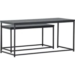Tables gigognes en MDF et acier Staal