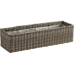 Jardinière rectangulaire en rotin synthétique (Lot de 2)