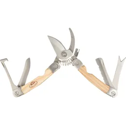 Multi-outils en acier inoxydable et bois de frêne