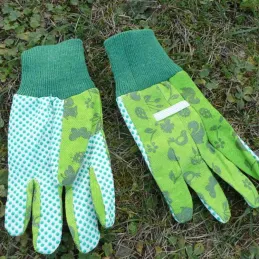Gants de jardinage pour enfant en coton et polyester