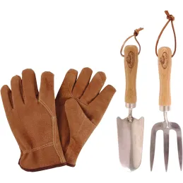 Set d'outils de jardin à main avec gants