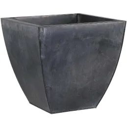 Cache pot en zinc noir (Lot de 3)