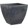Cache pot en zinc noir (Lot de 3)