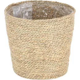 Cache-pot en jonc de mer Nardus 24 x 23.8 cm