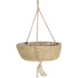 Panier suspendu en jonc de mer Nardus 25 x 13 cm