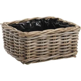 Corbeille carrée en rotin (Lot de 2)