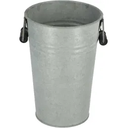 Vase en zinc patiné Vintage
